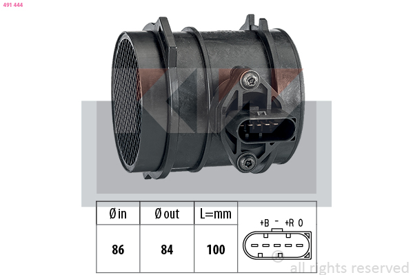Luchtmassameter KW 491 444