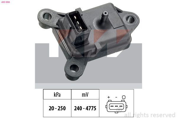 MAP sensor KW 493 008