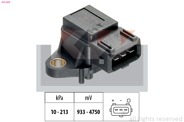 Vuldruk sensor KW 493 009