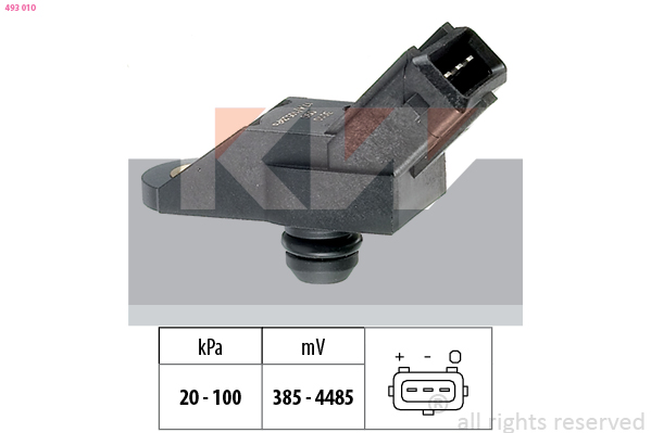 MAP sensor KW 493 010