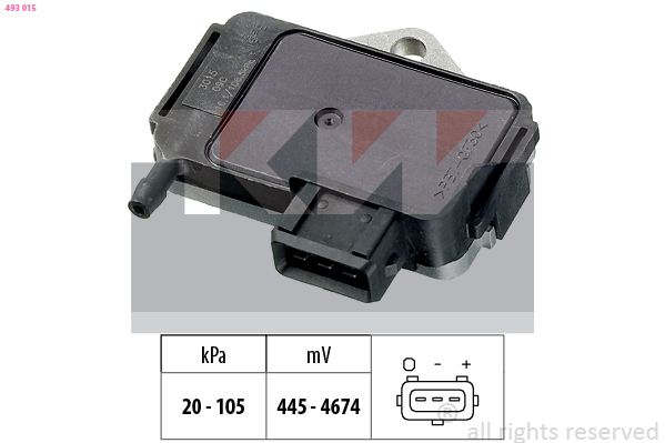 MAP sensor KW 493 015