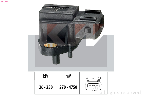 Vuldruk sensor KW 493 029