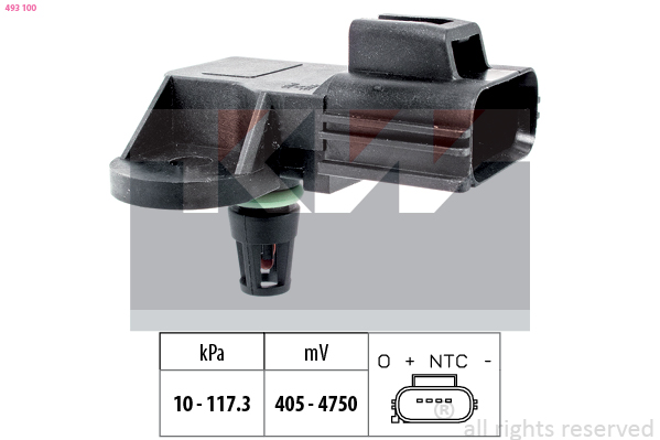 MAP sensor KW 493 100