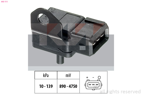 MAP sensor KW 493 111