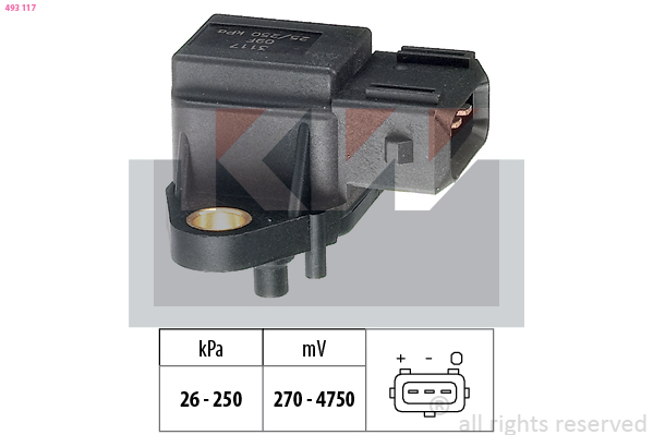 Vuldruk sensor KW 493 117