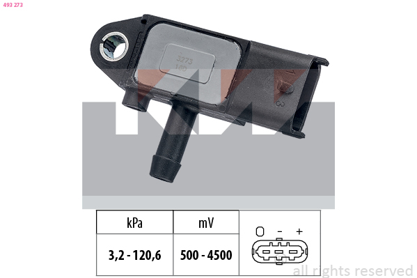 Uitlaatgasdruk sensor KW 493 273