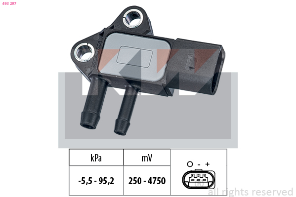 Uitlaatgasdruk sensor KW 493 297