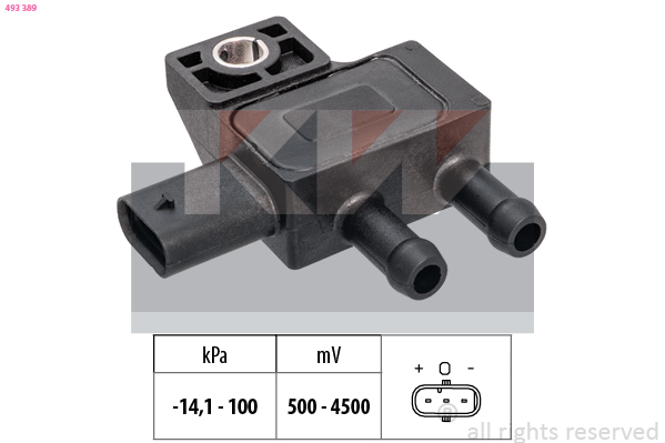 MAP sensor KW 493 389