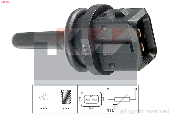 Temperatuursensor binnenkomende lucht KW 494 003