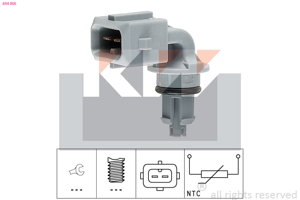 Temperatuursensor binnenkomende lucht KW 494 005