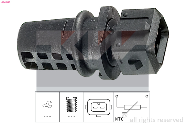 Temperatuursensor binnenkomende lucht KW 494 008