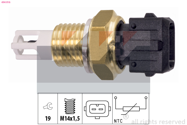 Temperatuursensor binnenkomende lucht KW 494 016