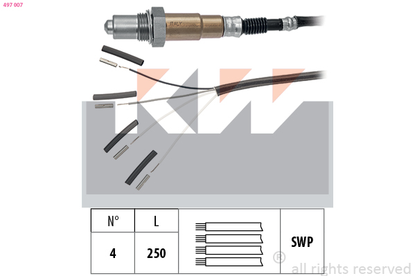 Lambda-sonde KW 497 007