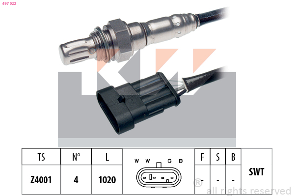 Lambda-sonde KW 497 022