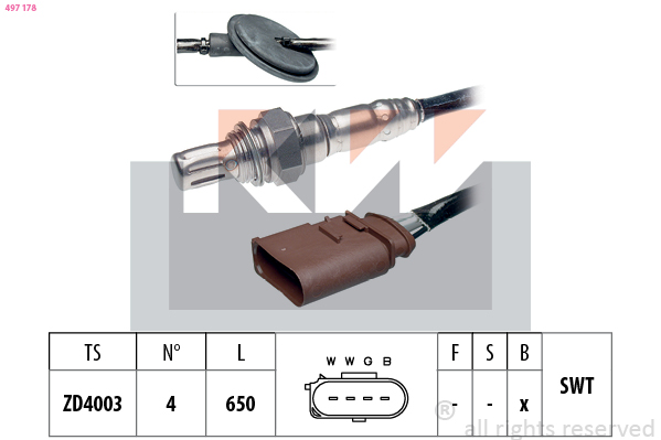 Lambda-sonde KW 497 178