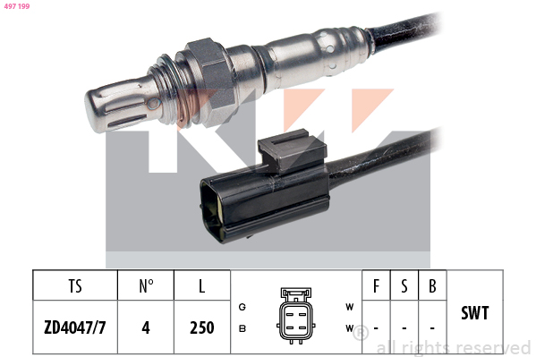 Lambda-sonde KW 497 199