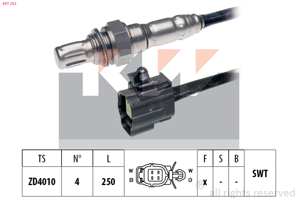 Lambda-sonde KW 497 232