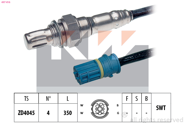 Lambda-sonde KW 497 416