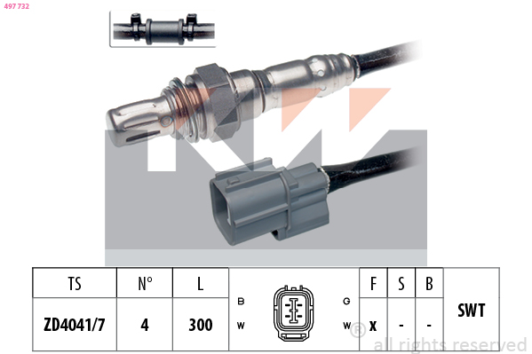 Lambda-sonde KW 497 732