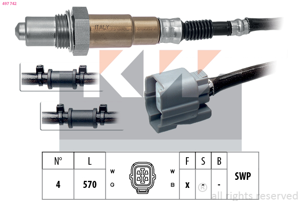 Lambda-sonde KW 497 742