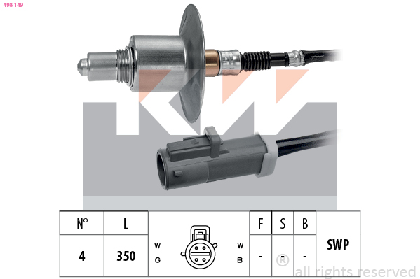 Lambda-sonde KW 498 149