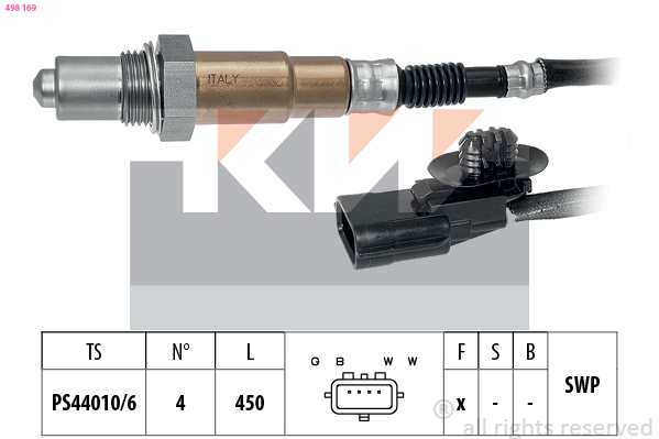 Lambda-sonde KW 498 169