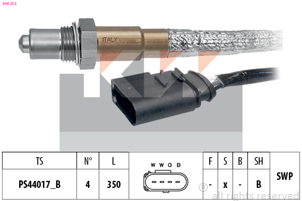 Lambda-sonde KW 498 252