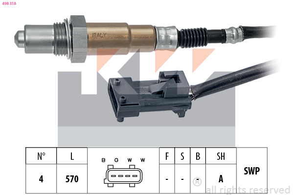 Lambda-sonde KW 498 318