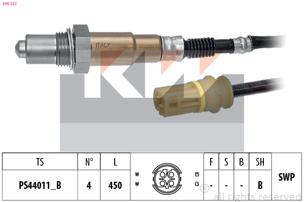 Lambda-sonde KW 498 332