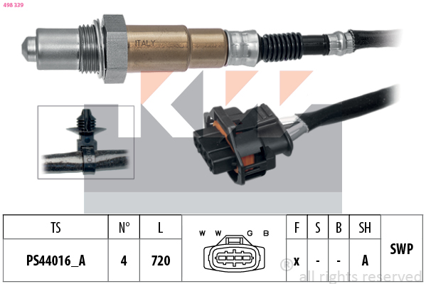 Lambda-sonde KW 498 339