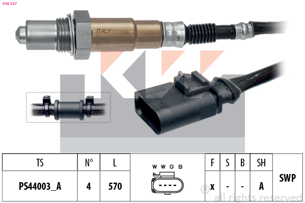 Lambda-sonde KW 498 347