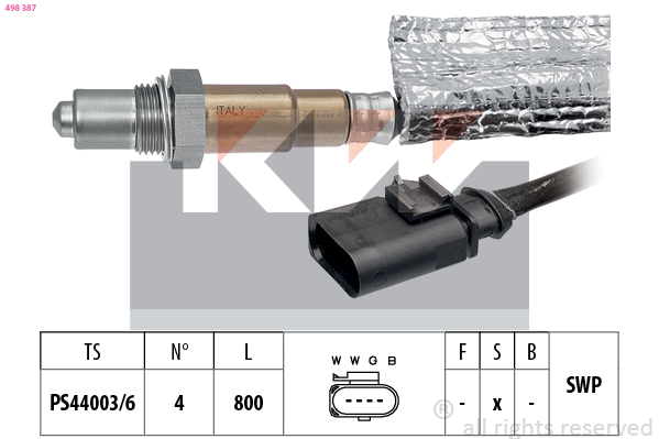 Lambda-sonde KW 498 387
