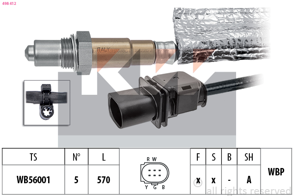 Lambda-sonde KW 498 412