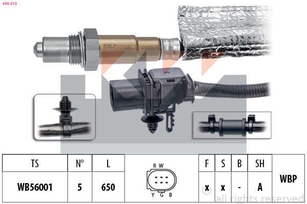 Lambda-sonde KW 498 419