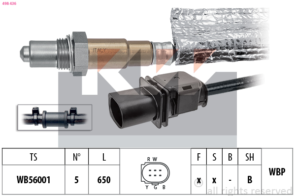 Lambda-sonde KW 498 436