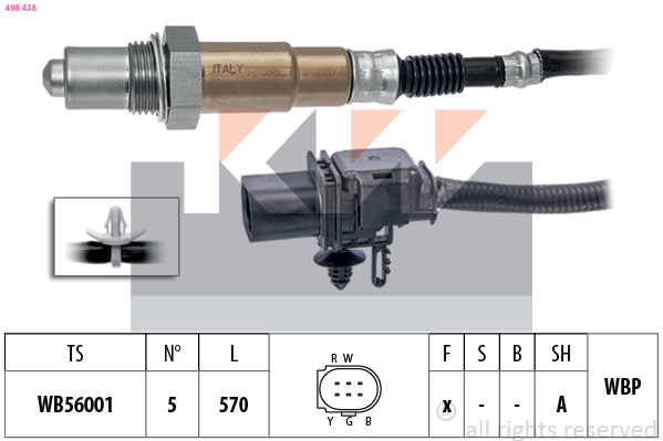 Lambda-sonde KW 498 438