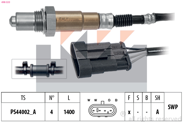 Lambda-sonde KW 498 533