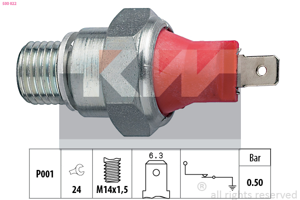 Oliedrukschakelaar KW 500 022