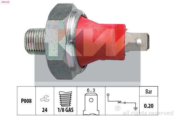 Oliedrukschakelaar KW 500 035