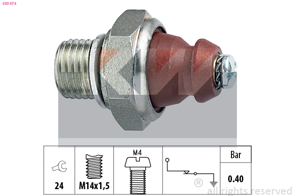 Oliedrukschakelaar KW 500 074