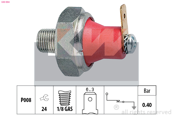 Oliedrukschakelaar KW 500 094