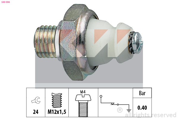 Oliedrukschakelaar KW 500 098