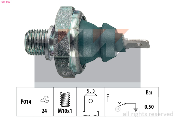 Oliedrukschakelaar KW 500 138