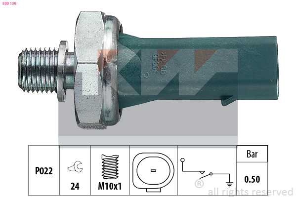 Oliedrukschakelaar KW 500 139