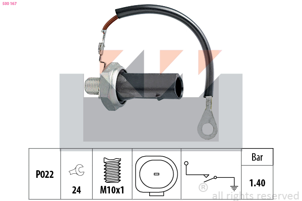 Oliedrukschakelaar KW 500 167
