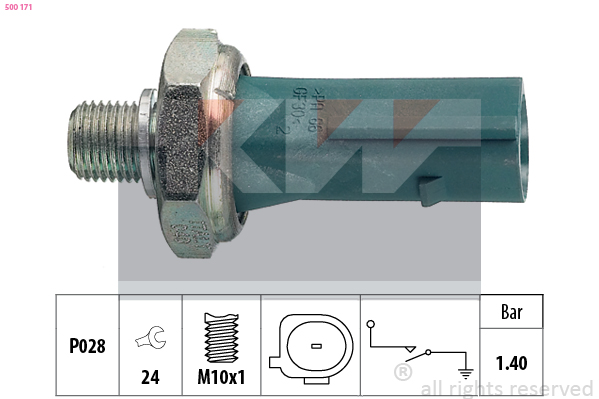 Oliedrukschakelaar KW 500 171