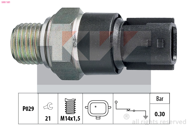 Oliedrukschakelaar KW 500 181