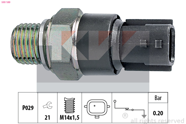 Oliedrukschakelaar KW 500 189