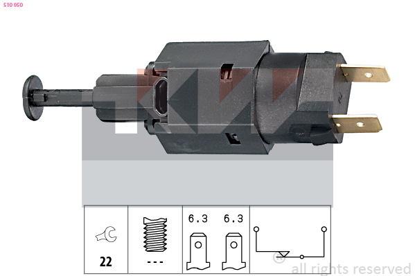 Remlichtschakelaar KW 510 050