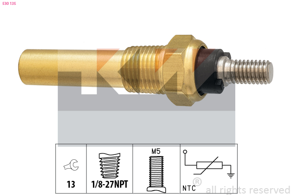 Temperatuursensor KW 530 135